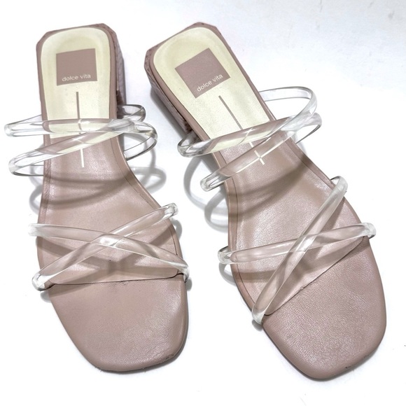 DOLCE VITA Women's Hapi Strappy Block-heel Slide Sandals Size 9.5 - Picture 1 of 11